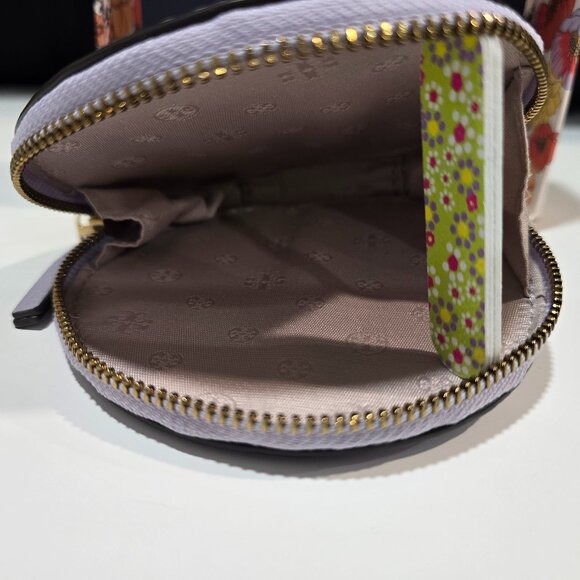 Tory Burch Lavender Britten Coin Purse Key Fob NWT w/TB Box - Picture 2 of 4